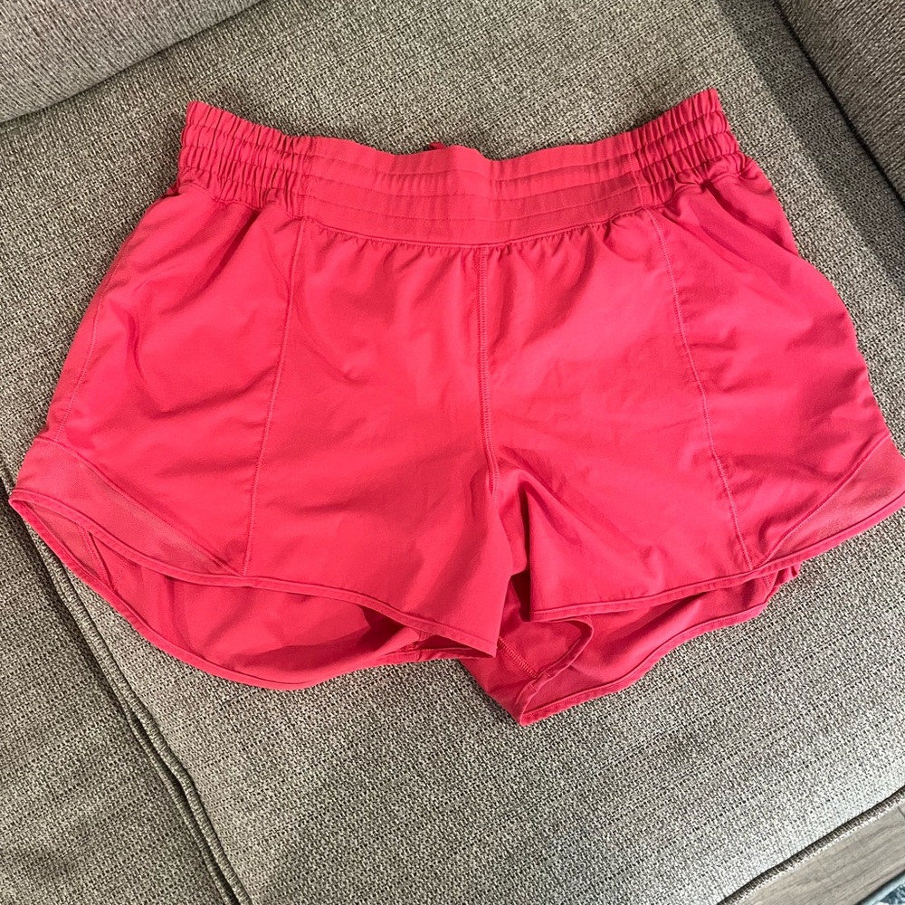 lululemon athletica Bright Pink Athletic Shorts